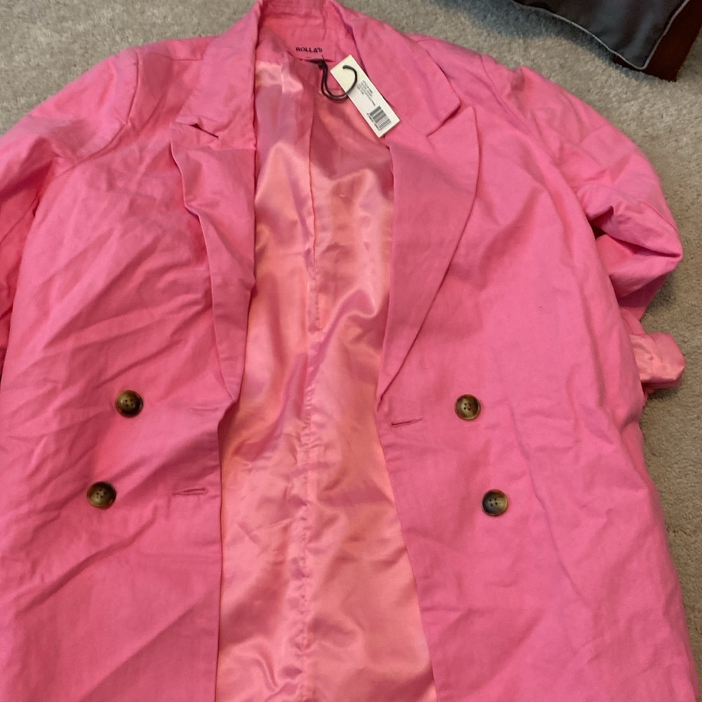 Rollas Helene jacket.  Hot pink jacket. Size 10 m.